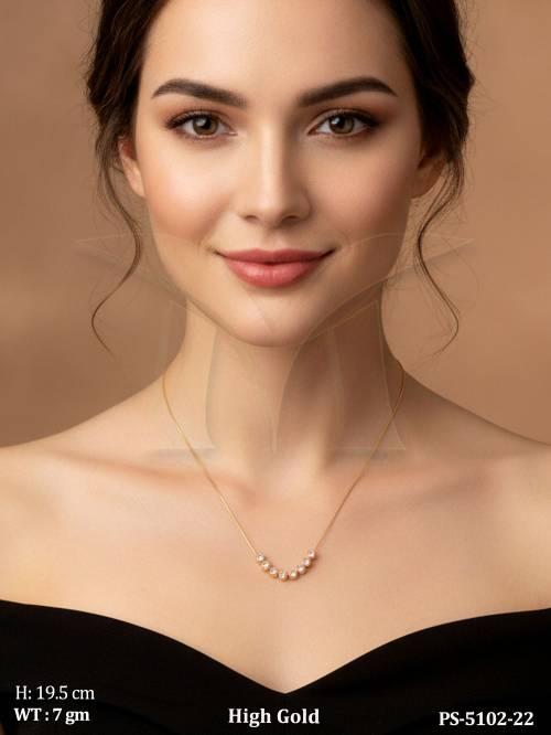 Fancy Designer Anti Tanish Pendant Chain Set