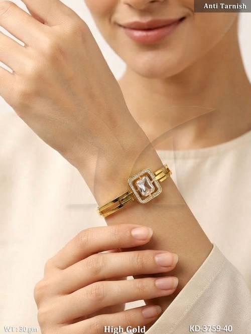 Designer Square Stone Studded Kada