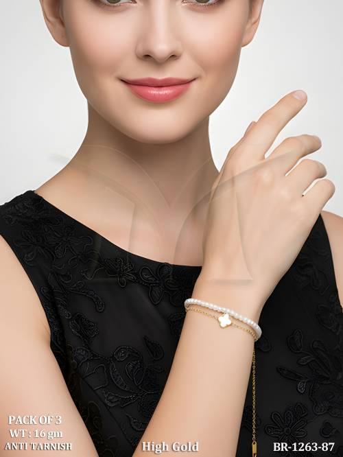 High Gold Pearl Bracelet Premium Minimalist Jewelry for Women