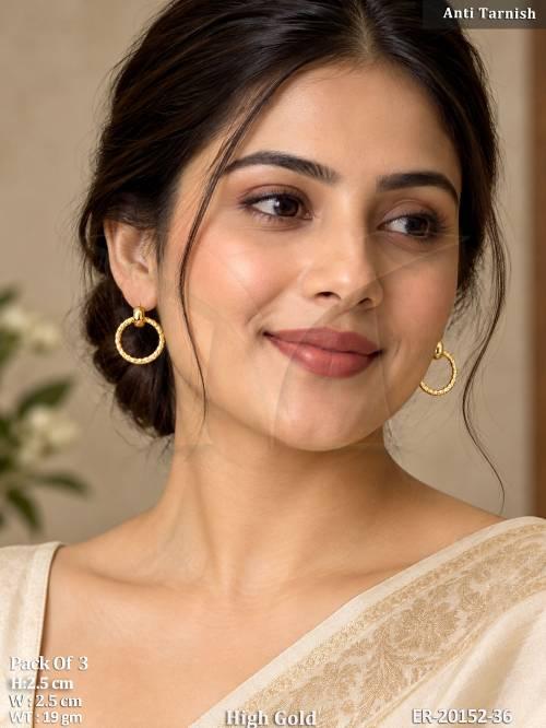 anti-tarnish-high-gold-textured-hoop-earrings