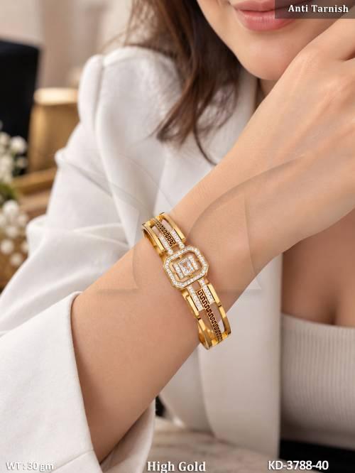 Anti Tarnish American Diamond Design  Kada