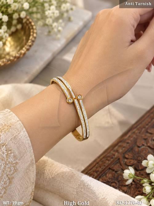 Stylish Anti Tarnish Stone Studded Kada