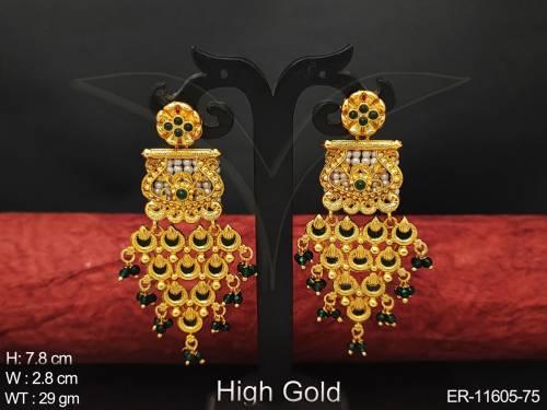 antique-jewelry-high-gold-polish-fancy-wedding-wear-beautiful-antique-dangler-earrings-
