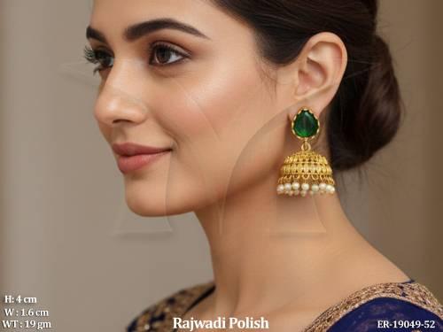 ethnic-rajwadi-polish-green-dome-jhumki-earrings-
