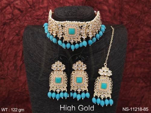 designer-fancy-style-high-gold-polish-party-wear-beautiful-antique-jewellery-choker-necklace-set-