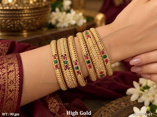 antique-designer-gold-bangles-with-square-stones