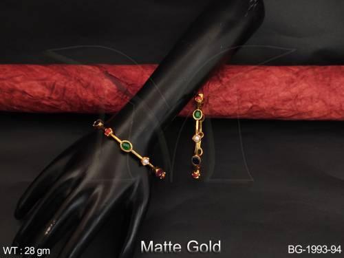 beautiful-antique-jewellery-design-matte-gold-polish-bangles-