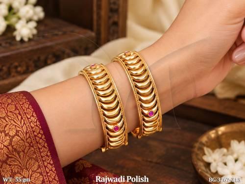 Traditional Designer Rajwadi Polish Bangles