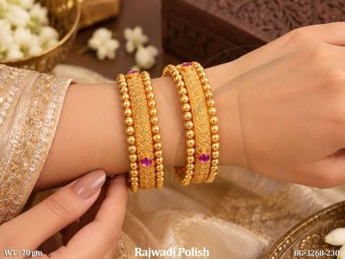 Antique Rajwadi Polish Traditional Designer Bangles