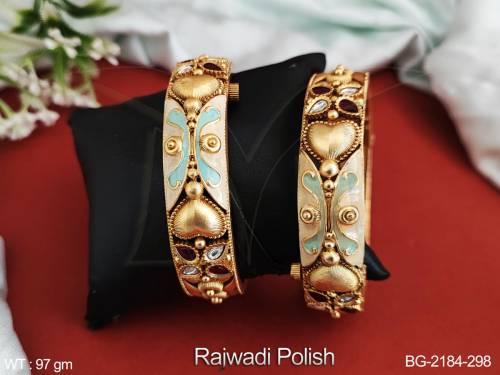 antique-jewelry-rajwadi-polish-designer-beautiful-fancy-design-antique-bangles-set