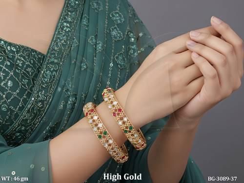 Antique Kundan Designer Bangles Set for Women