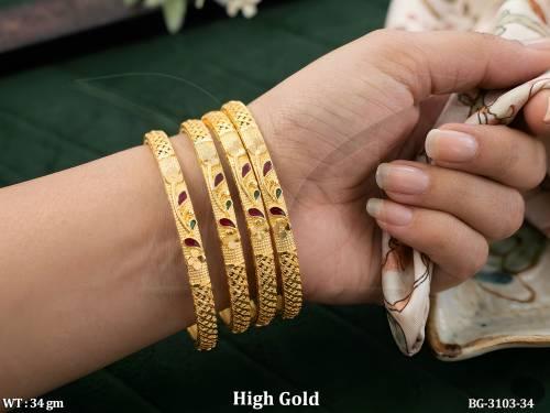 Traditional Fancy Bangles Set Elegant Design