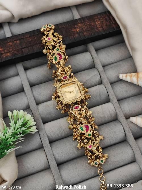 Antique Designer Stone Bracelet Watch — BR-1333-385