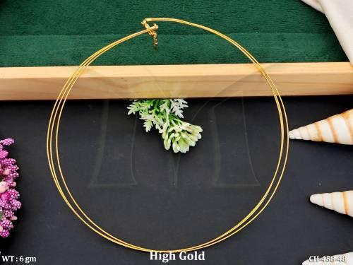 Antique High Gold Polish Fancy Design Chain  