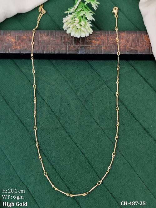 stylish-gold-finish-link-chain-necklace-for-women