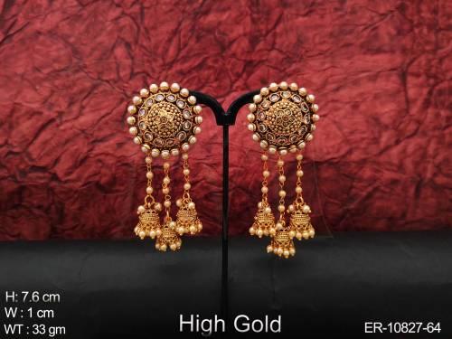 antique-jewelry-high-gold-polish-fancy-party-wear-party-wear-antique-dangler-earrings-