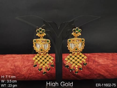 antique-designer-high-gold-polish-party-wear-beautiful-designer-antique-jewellery-long-earring-