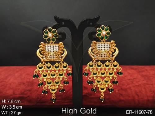 antique-designer-high-gold-polish-party-wear-beautiful-designer-antique-jewellery-long-earring-