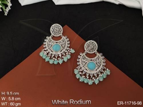 antique-jewelry-white-rodium-polish-party-wear-classic-design-antique-earrings-