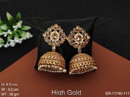 antique-designer-fancy-style-high-gold-polish-beautiful-antique-jewellery-long-jhumka-earring-