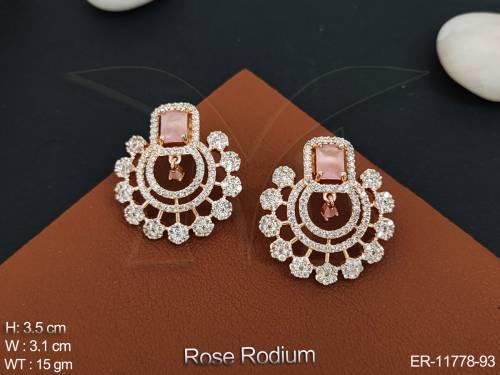 antique-jewelry-rose-rodium-designer-fancy-wear-party-wear-antique-earring