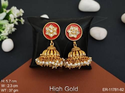antique-jewelry-high-gold-polish-designer-fancy-wear-party-wear-earring