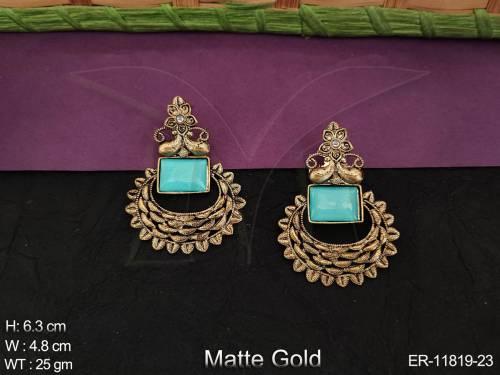 matte-gold-polish-fancy-style-party-wear-antique-designer-earring-