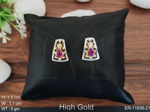 antique-jewellery-beautiful-high-gold-party-wear-earrings-