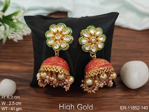 fancy-design-high-gold-polish-party-wear-beautiful-antique-jhumka-earring