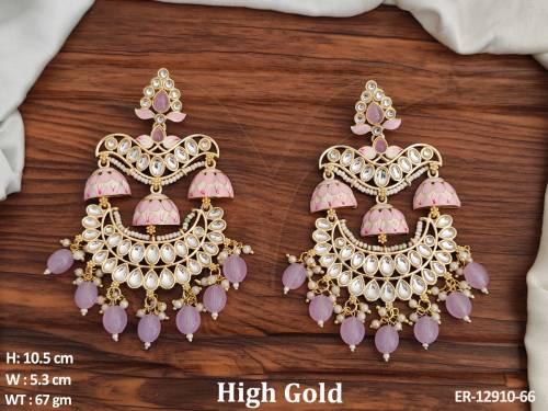 Antique Jewelry Accessories High Gold Polish Fancy Design Antique Earrings