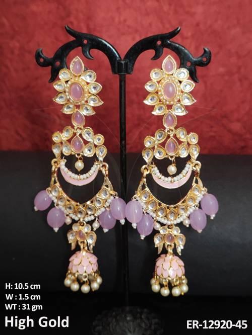 antique-jewellery-high-gold-polish-party-wear-antique-long-earrings-set