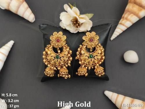 ER-13856-99-RUBY GREEN GOLD