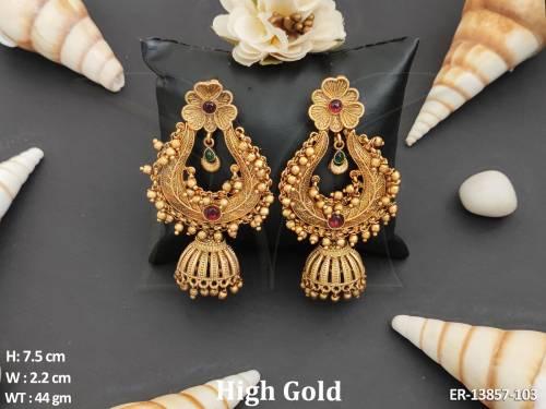 ER-13857-103-RUBY GREEN GOLD