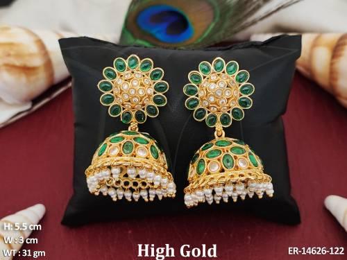 antique-jewellery-facny-design-high-gold-polish-beautiful-jhumka-earrings-