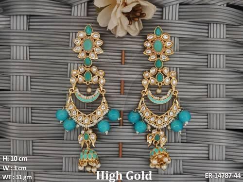 antique-jewellery-high-gold-polish-fancy-design-long-antique-earrings-