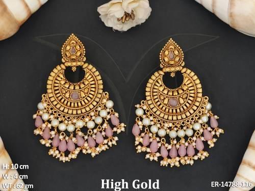 antique-jewellery-fancy-design-high-gold-polish-antique-long-earrings-