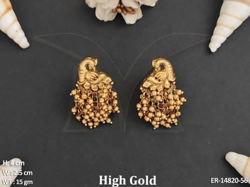 ER-14820-56-RUBY GREEN GOLD