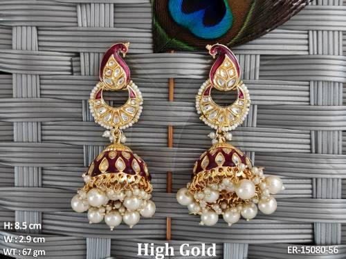 antique-jewellery-beautiful-designer-high-gold-polish-earrings-