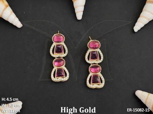 antique-jewellery-design-high-gold-polish-fancy-style-earrings