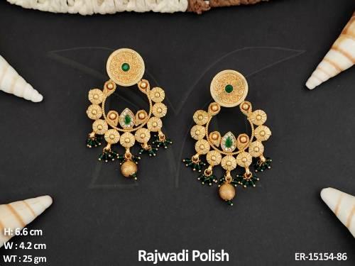 antique-jewellery-rajwadi-polish-clustered-pearl-party-wear-earrings-