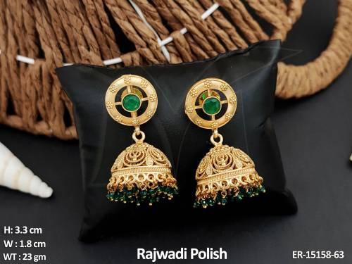 designer-fancy-style-rajwadi-polish-clustered-pearl-party-wear-earrings-