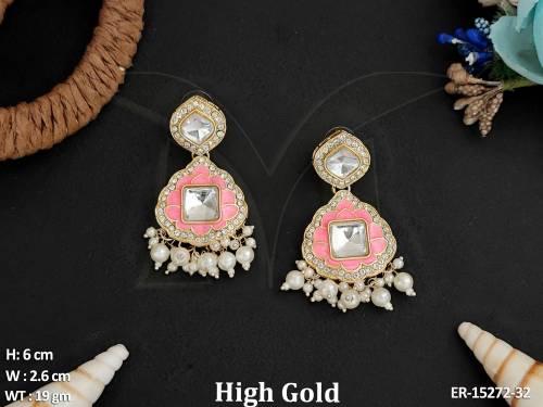 beautiful-designer-high-gold-polish-clustered-pearl-fancy-style-earrings-