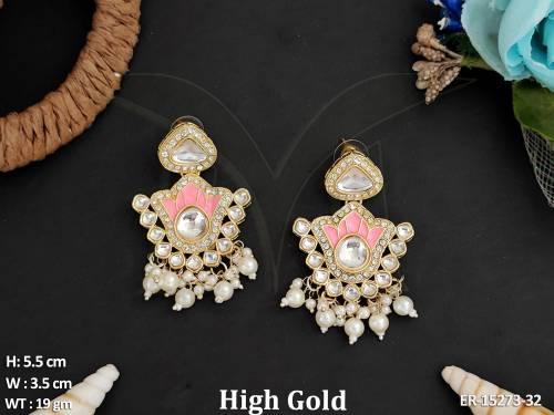 antique-fancy-style-high-gold-polish-party-wear-earrings-