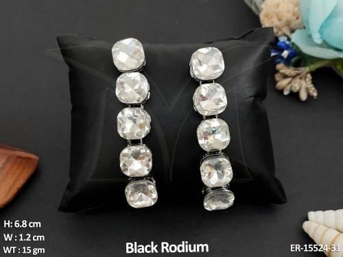 antique-jewellery-black-rodium-polish-with-classic-charm-earrings