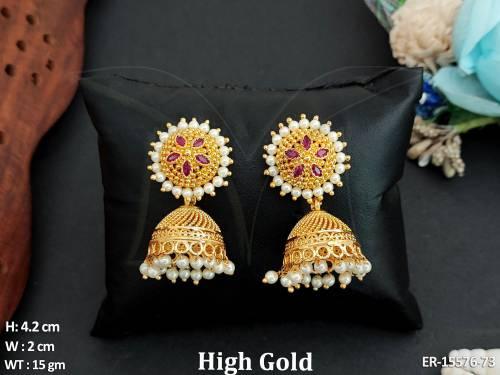 antique-jewellery-designer-high-gold-polish-earrings-