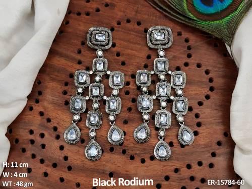 black-rodium-polish-fancy-designer-antique-earrings-