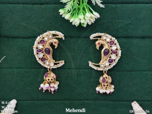 antique-jewellery-mehendi-polish-full-stone-earrings-