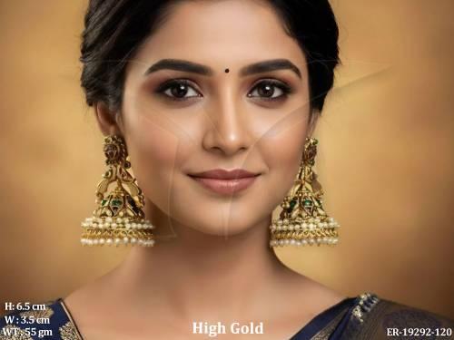 antique-jhumka-earrings-traditional-temple-design