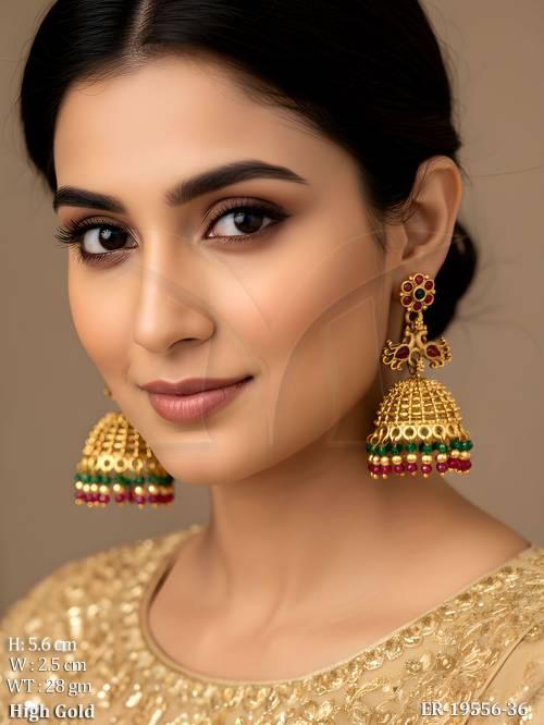 Antique Jhumka Earrings Traditional Design for Women