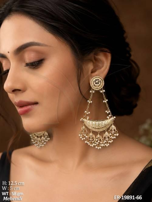 antique-mehendi-polish-pearl-chandbali-earrings